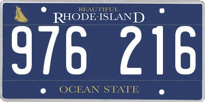 RI license plate 976216