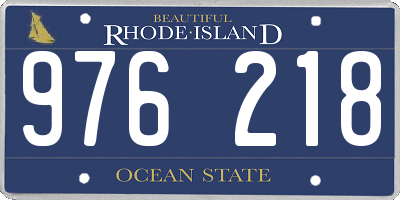 RI license plate 976218