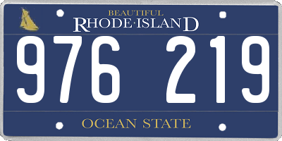 RI license plate 976219