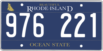 RI license plate 976221