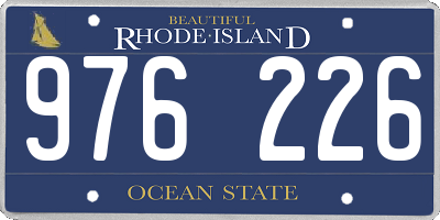 RI license plate 976226