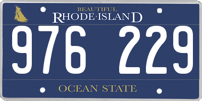 RI license plate 976229