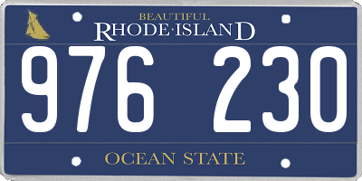 RI license plate 976230