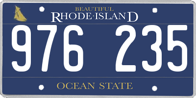 RI license plate 976235