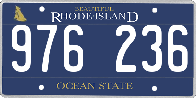 RI license plate 976236
