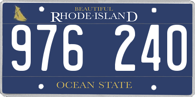 RI license plate 976240