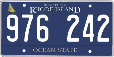 RI license plate 976242