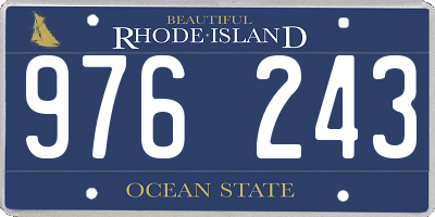 RI license plate 976243