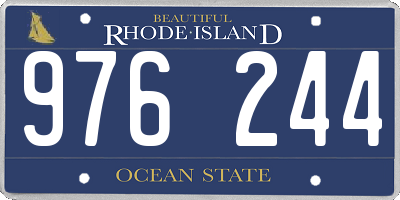 RI license plate 976244