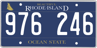 RI license plate 976246