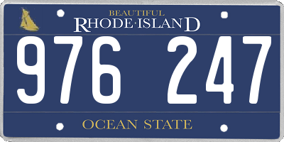 RI license plate 976247