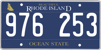 RI license plate 976253