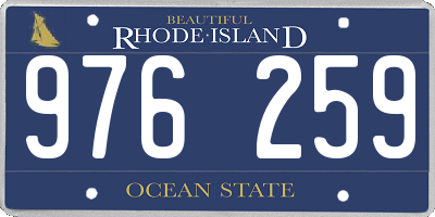 RI license plate 976259