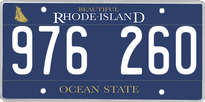 RI license plate 976260