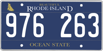 RI license plate 976263