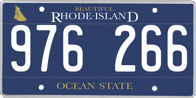 RI license plate 976266