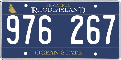 RI license plate 976267