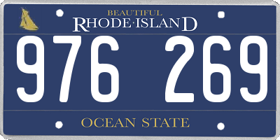 RI license plate 976269