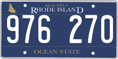 RI license plate 976270