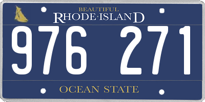 RI license plate 976271