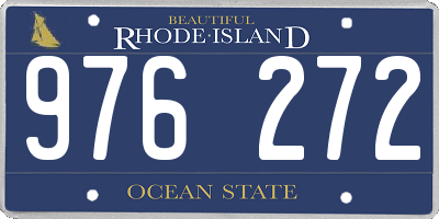 RI license plate 976272