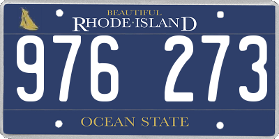 RI license plate 976273