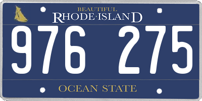 RI license plate 976275