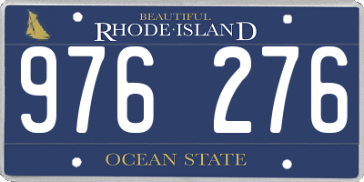 RI license plate 976276