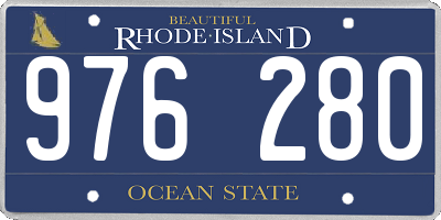 RI license plate 976280