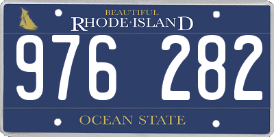 RI license plate 976282
