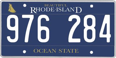 RI license plate 976284