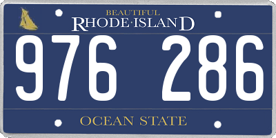 RI license plate 976286
