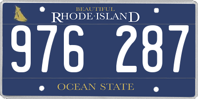 RI license plate 976287