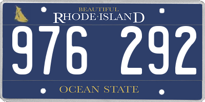 RI license plate 976292