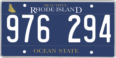RI license plate 976294