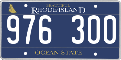 RI license plate 976300