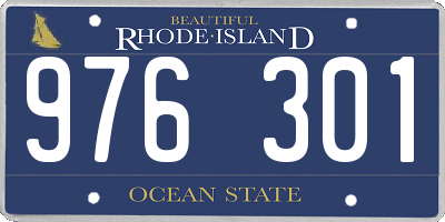 RI license plate 976301