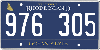 RI license plate 976305