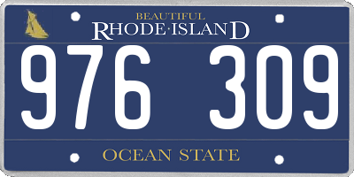 RI license plate 976309