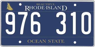 RI license plate 976310