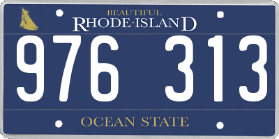 RI license plate 976313