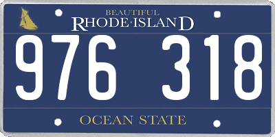 RI license plate 976318