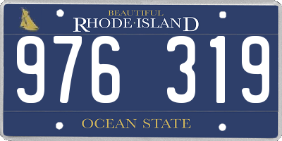 RI license plate 976319