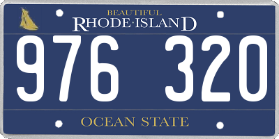 RI license plate 976320