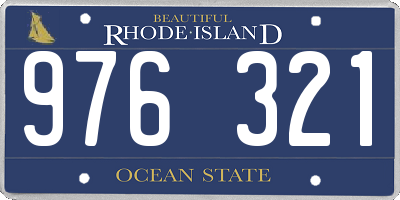 RI license plate 976321