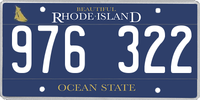 RI license plate 976322