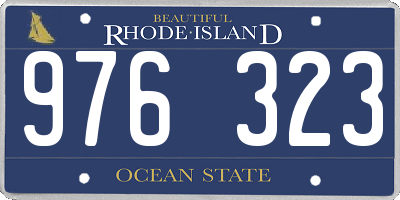 RI license plate 976323