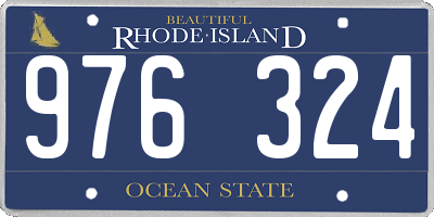 RI license plate 976324