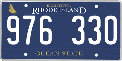 RI license plate 976330