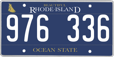 RI license plate 976336
